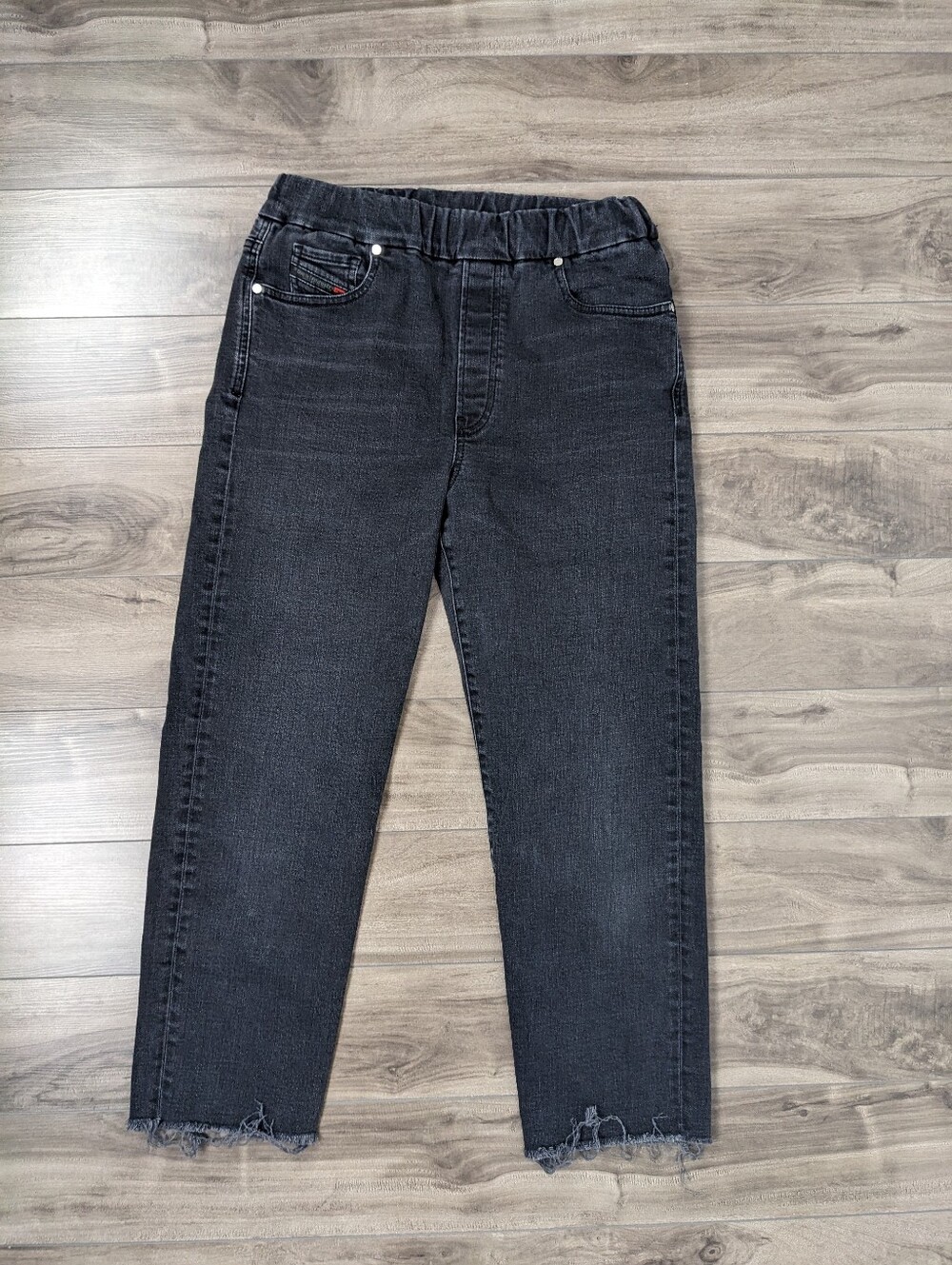 Diesel Women's Jeans Cosee Relaxed Boyfriend Size XS Elastic Waist